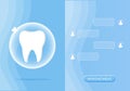 tooth icon. Dentistry vector illustration. Book an appointment with a dentist. Illustration of a tooth Royalty Free Stock Photo